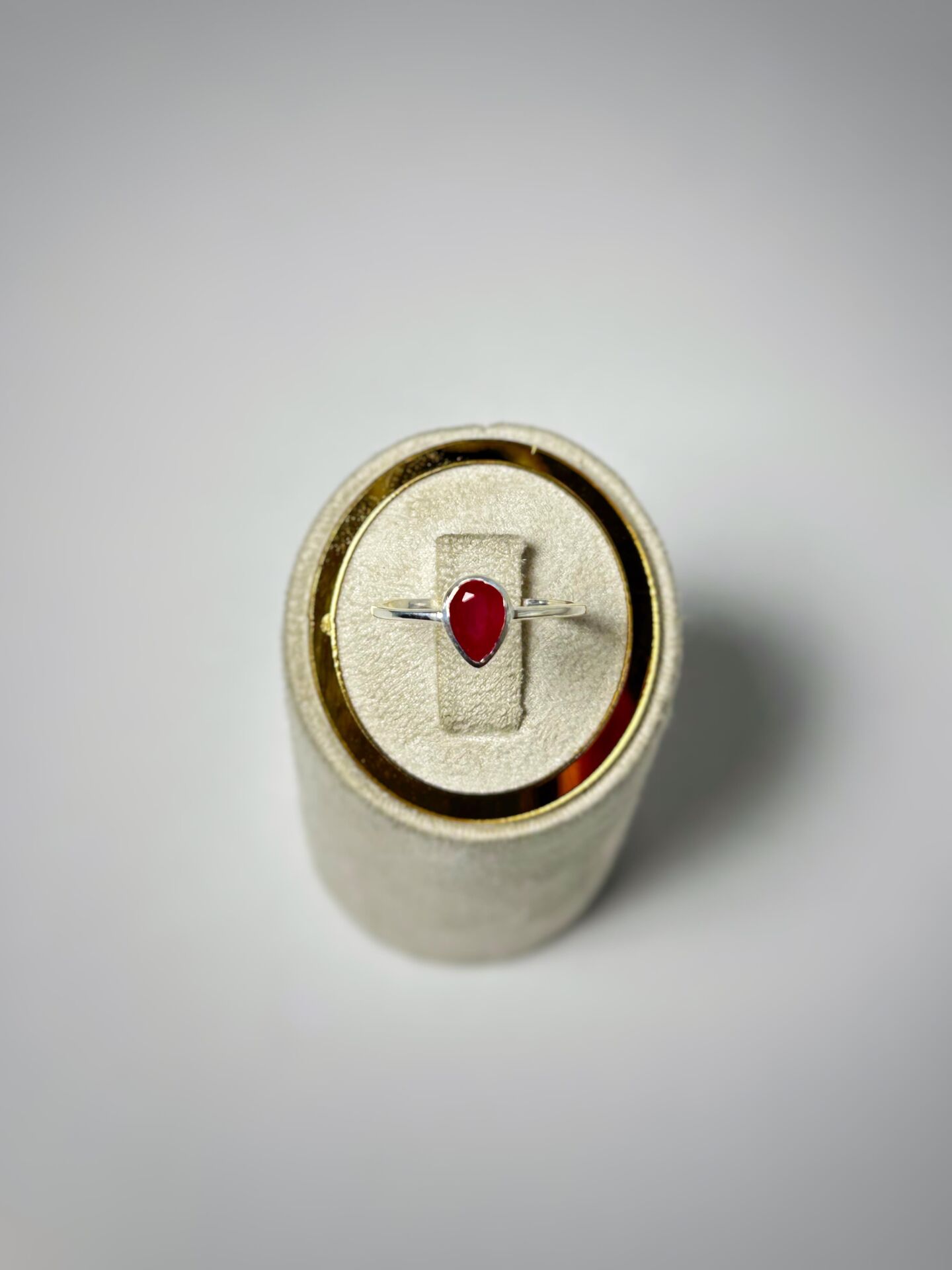 YAKUT DOĞAL TAŞ GÜMÜŞ YÜZÜK