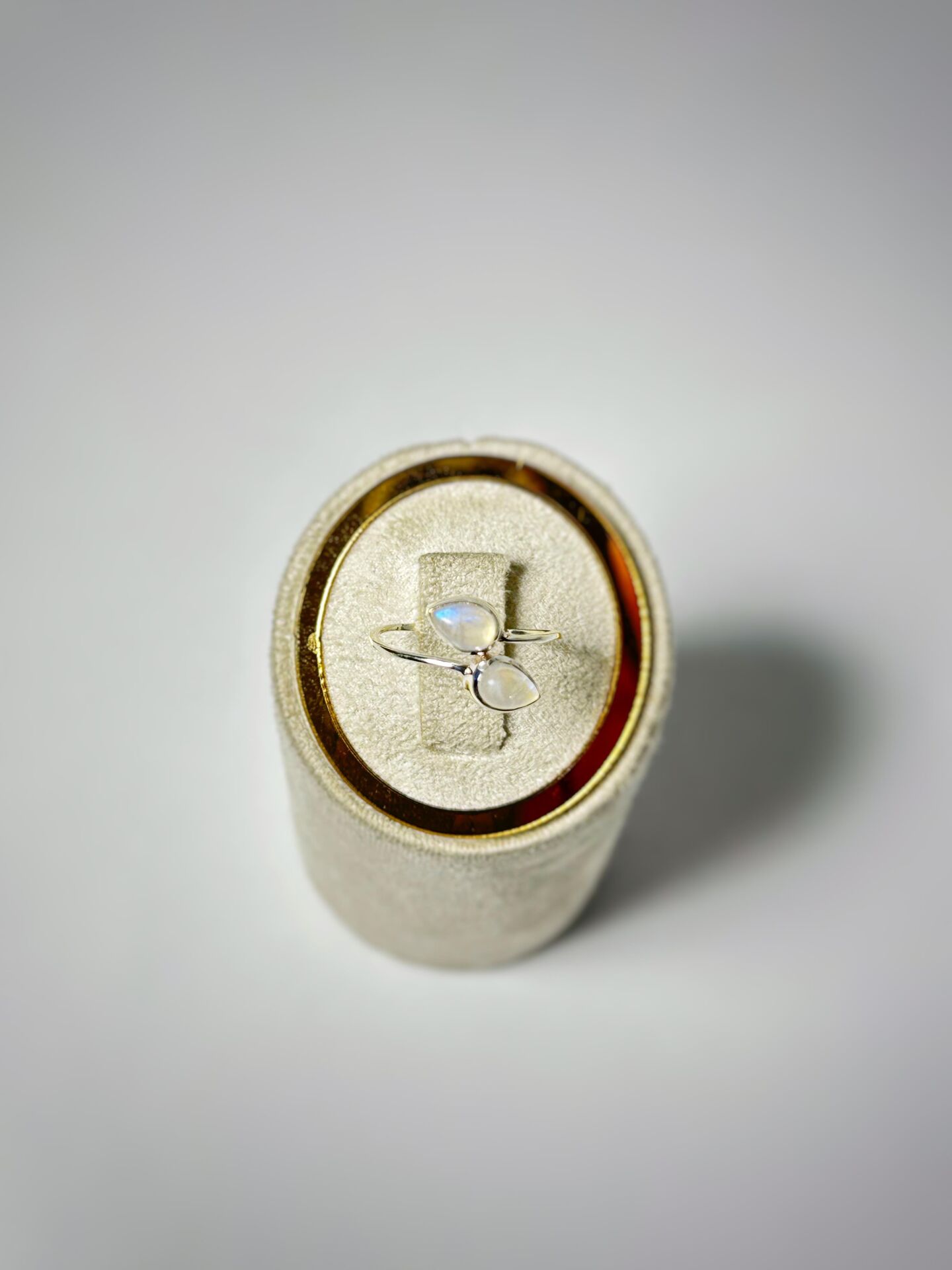 AY TAŞI DOĞAL TAŞ GÜMÜŞ YÜZÜK