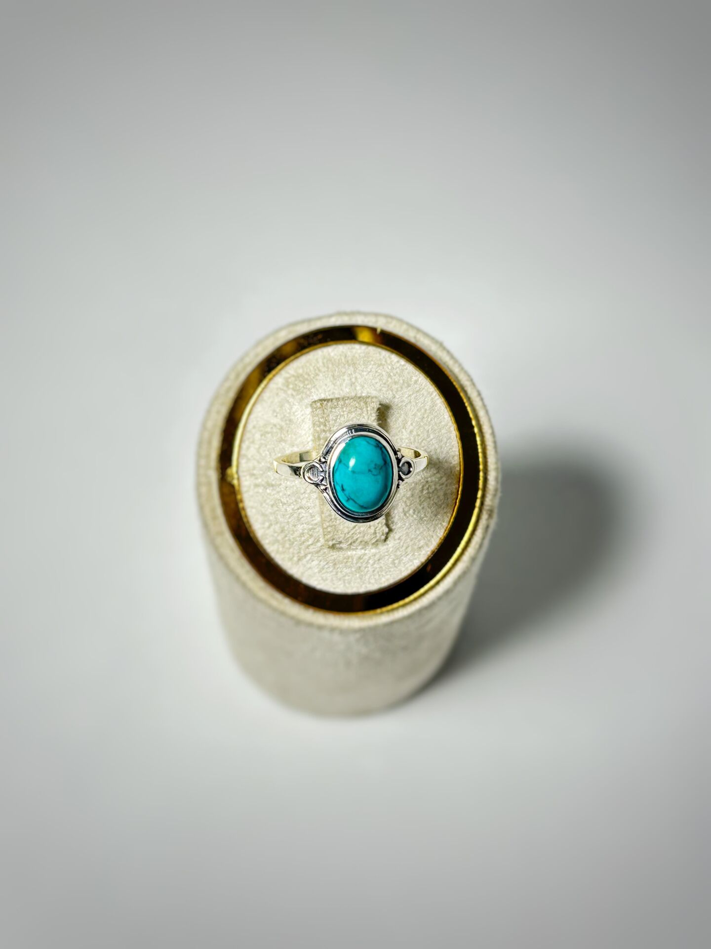 TURKUAZ DOĞAL TAŞ GÜMÜŞ YÜZÜK