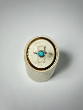 TURKUAZ DOĞAL TAŞ GÜMÜŞ YÜZÜK