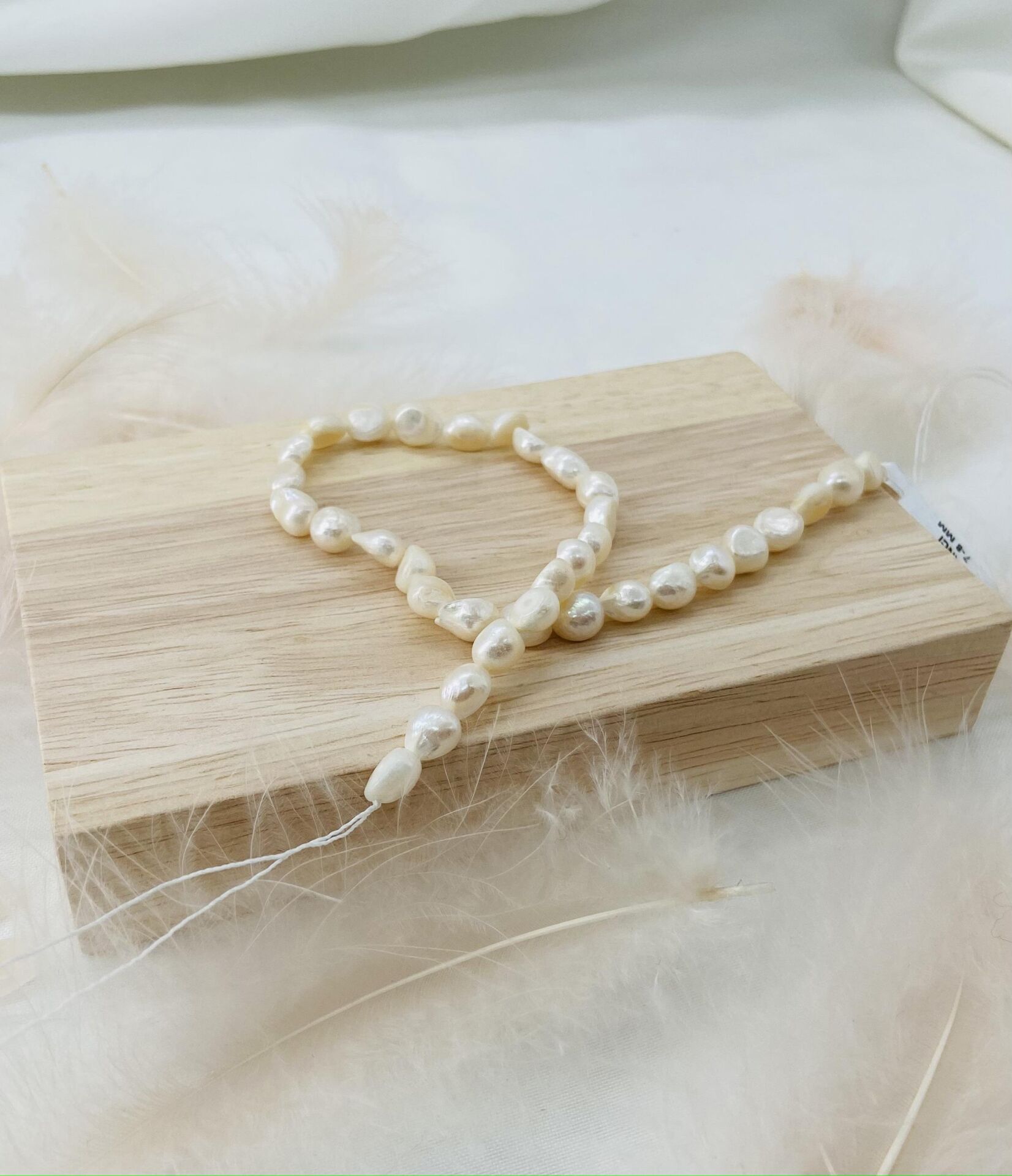 İNCİ 7-8 MM DOĞAL TAŞ DİZİ