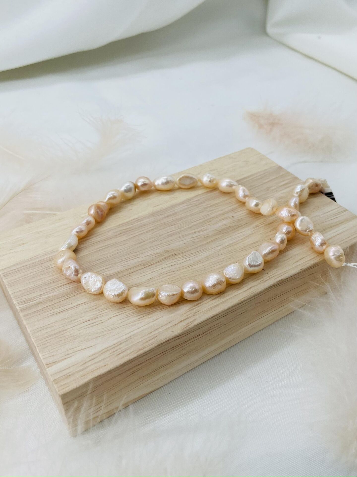 İNCİ 8-9 MM DOĞAL TAŞ DİZİ