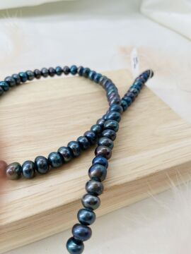 Siyah İNCİ 6-7 MM DOĞAL TAŞ DİZİ