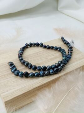 Siyah İNCİ 7-8 MM DOĞAL TAŞ DİZİ