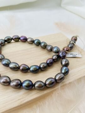 Siyah İNCİ 8-9 MM DOĞAL TAŞ DİZİ