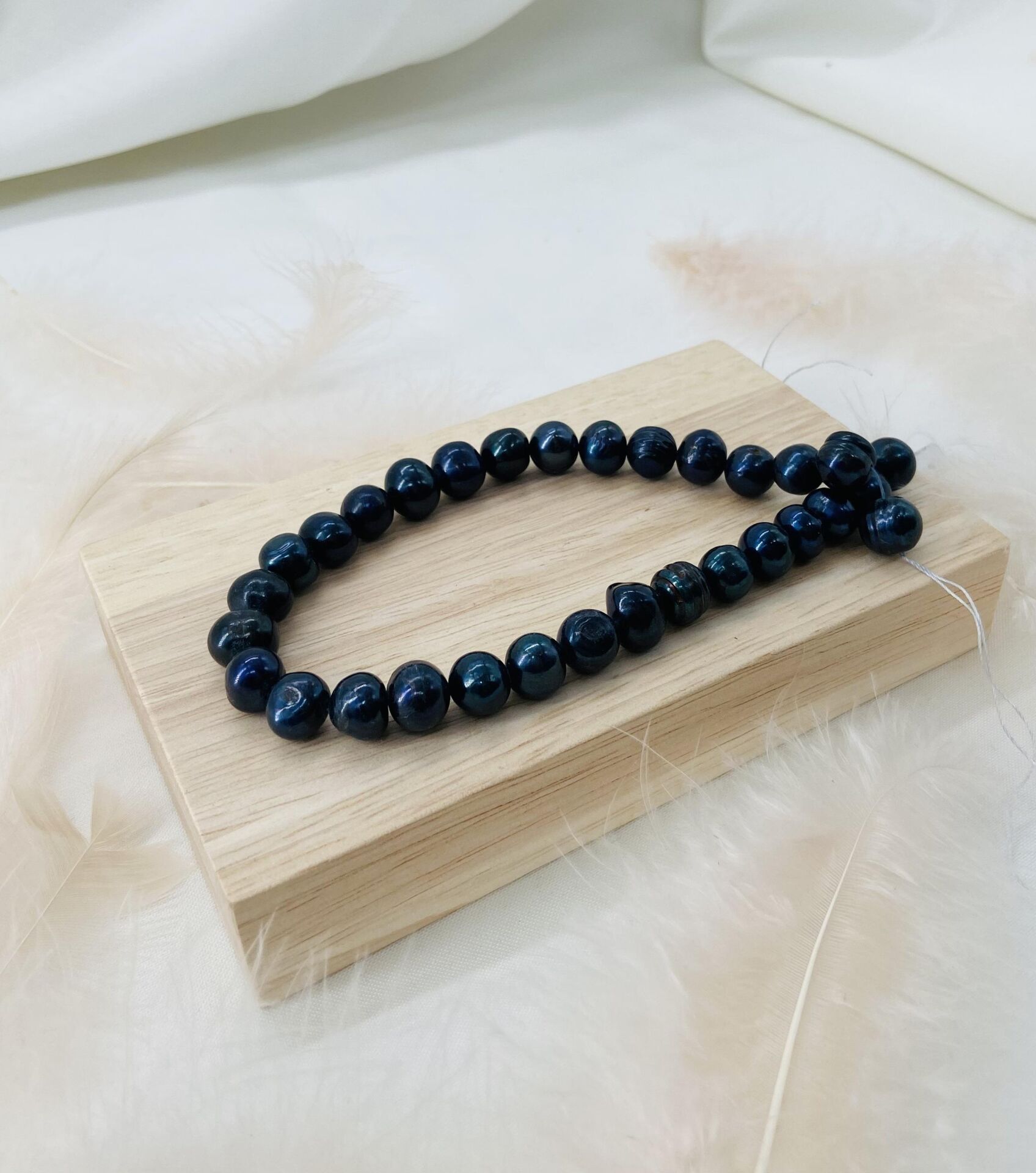 Siyah İNCİ 10-11 MM DOĞAL TAŞ DİZİ