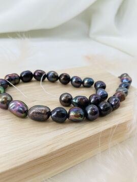 Siyah İNCİ 10-11 MM DOĞAL TAŞ DİZİ