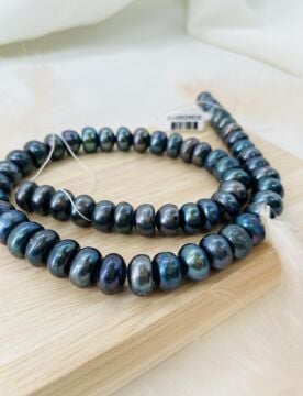 Siyah İNCİ 10-11 MM DOĞAL TAŞ DİZİ