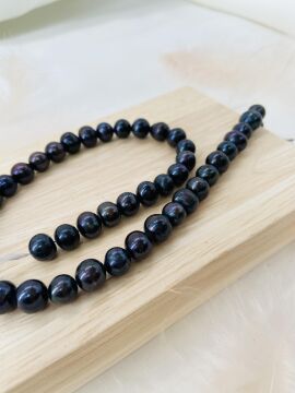 Siyah İNCİ 7-8 MM DOĞAL TAŞ DİZİ