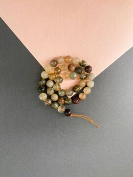 MİX RUTİL KUVARS DOĞAL TAŞ DİZİ 10MM