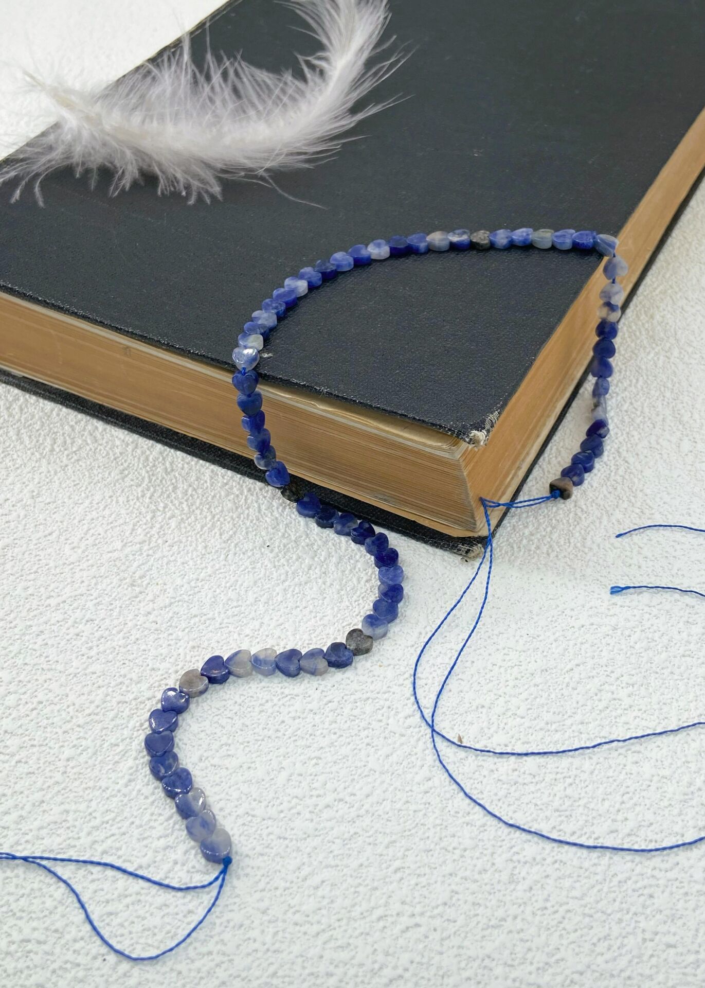 SODALİT DOĞALTAŞ KALPLİ DİZİ 4 MM