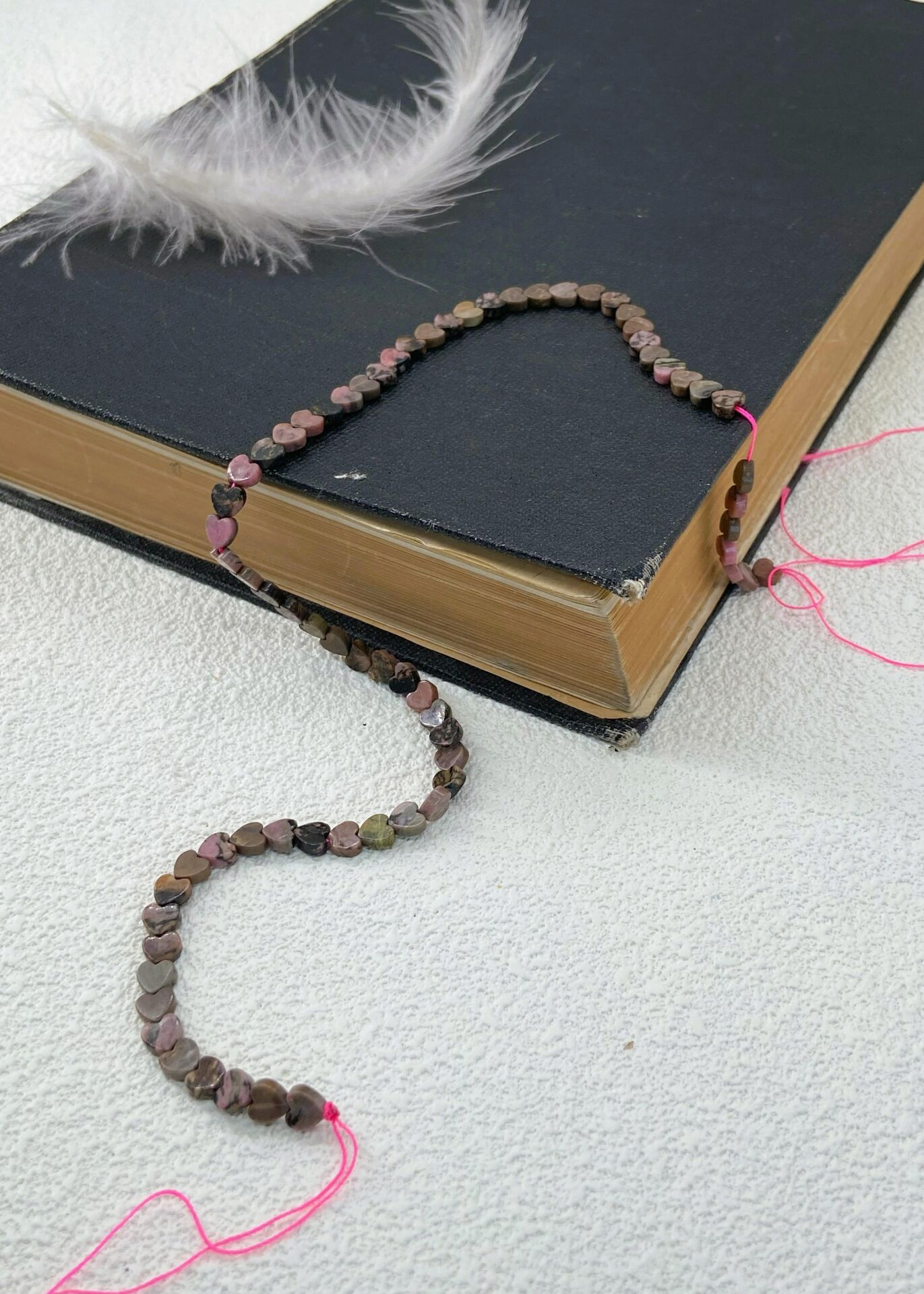 RODONİT DOĞALTAŞ KALPLİ DİZİ 4 MM