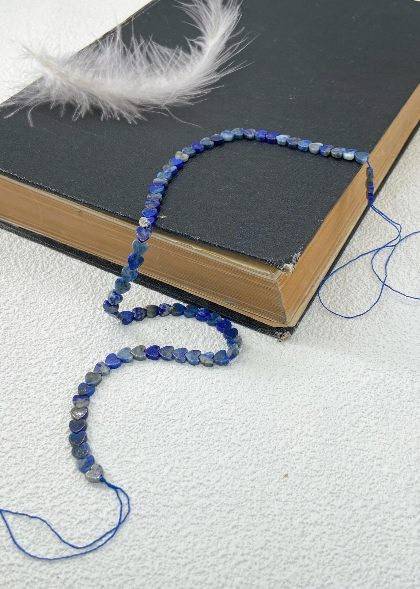 SODALİT DOĞALTAŞ KALPLİ DİZİ 4 MM