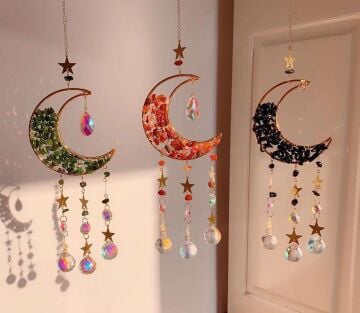 YEŞİM AKİK ONİX DOĞAL TAŞ RÜZGAR ÇANI