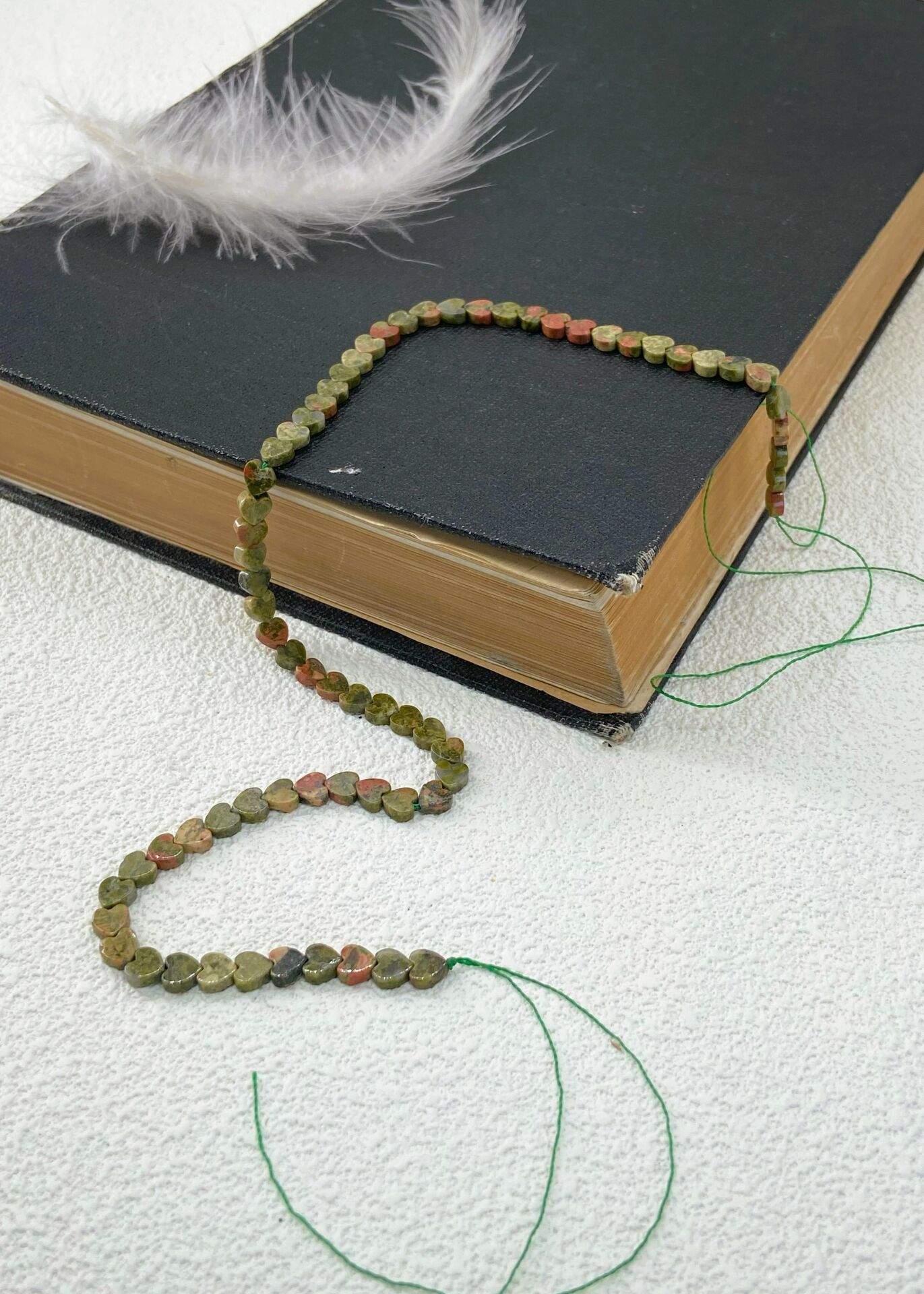 UNAKİT DOĞALTAŞ KALPLİ DİZİ 4 MM