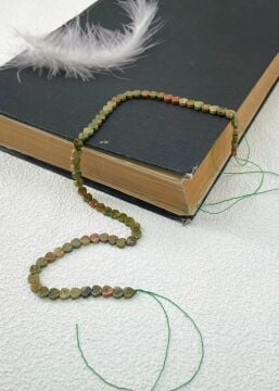 UNAKİT DOĞALTAŞ KALPLİ DİZİ 4 MM