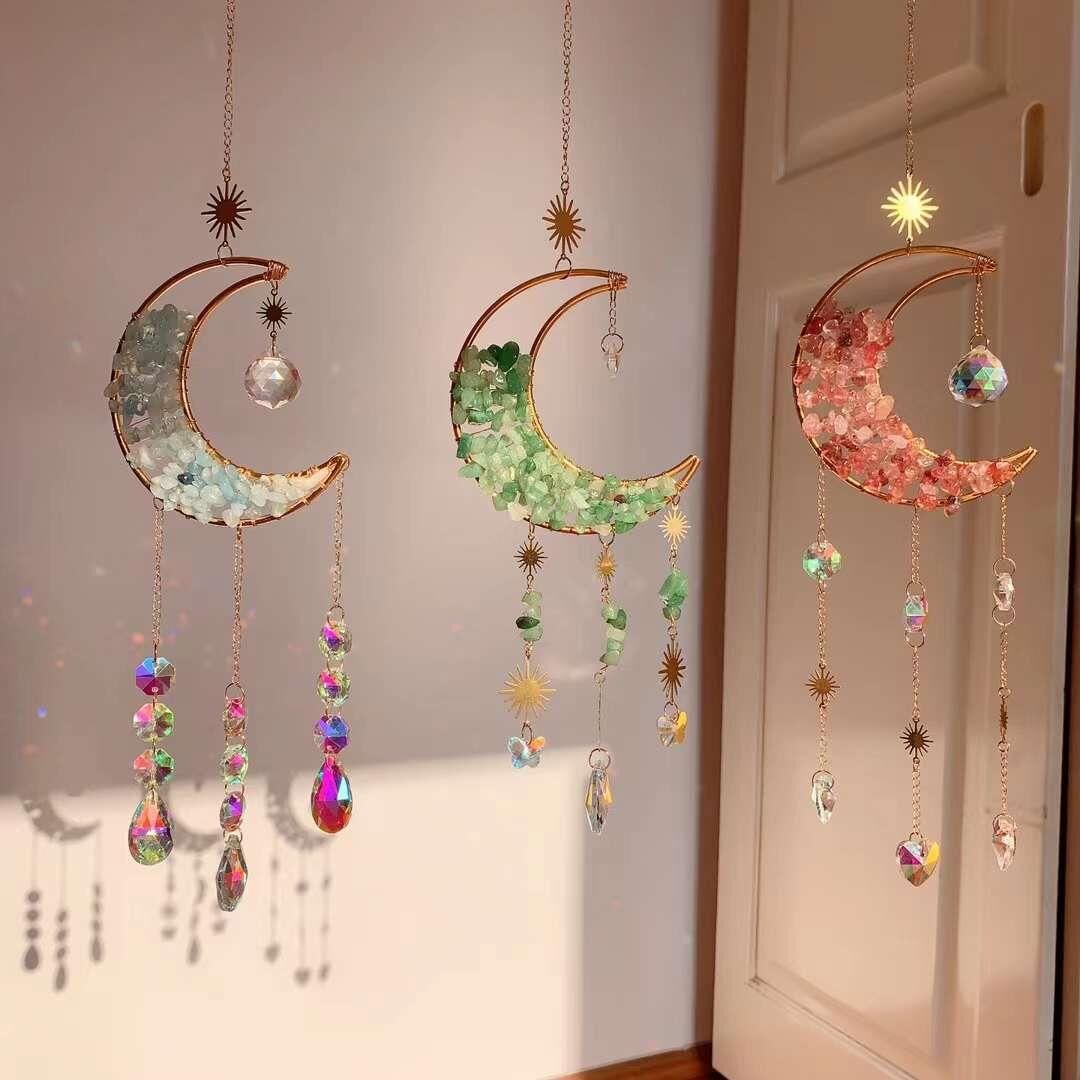 AMAZONİT AKİK GÜNEŞ TAŞI DOĞAL TAŞ RÜZGAR ÇANI