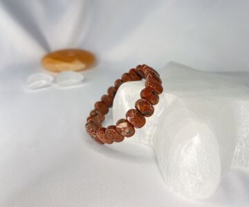 KIRMIZI JASPER DOĞALTAŞ ROLEX KESİM BİLEKLİK