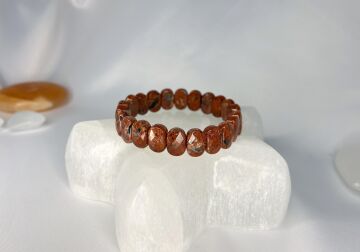 KIRMIZI JASPER DOĞALTAŞ ROLEX KESİM BİLEKLİK