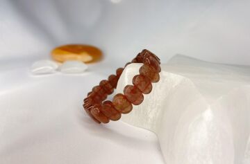 ÇİLEK KUVARS DOĞALTAŞ ROLEX KESİM BİLEKLİK