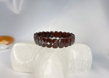 KIRMIZI JASPER DOĞALTAŞ ROLEX KESİM BİLEKLİK