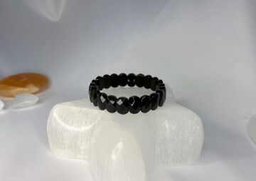 OBSİDİYEN DOĞALTAŞ ROLEX KESİM BİLEKLİK