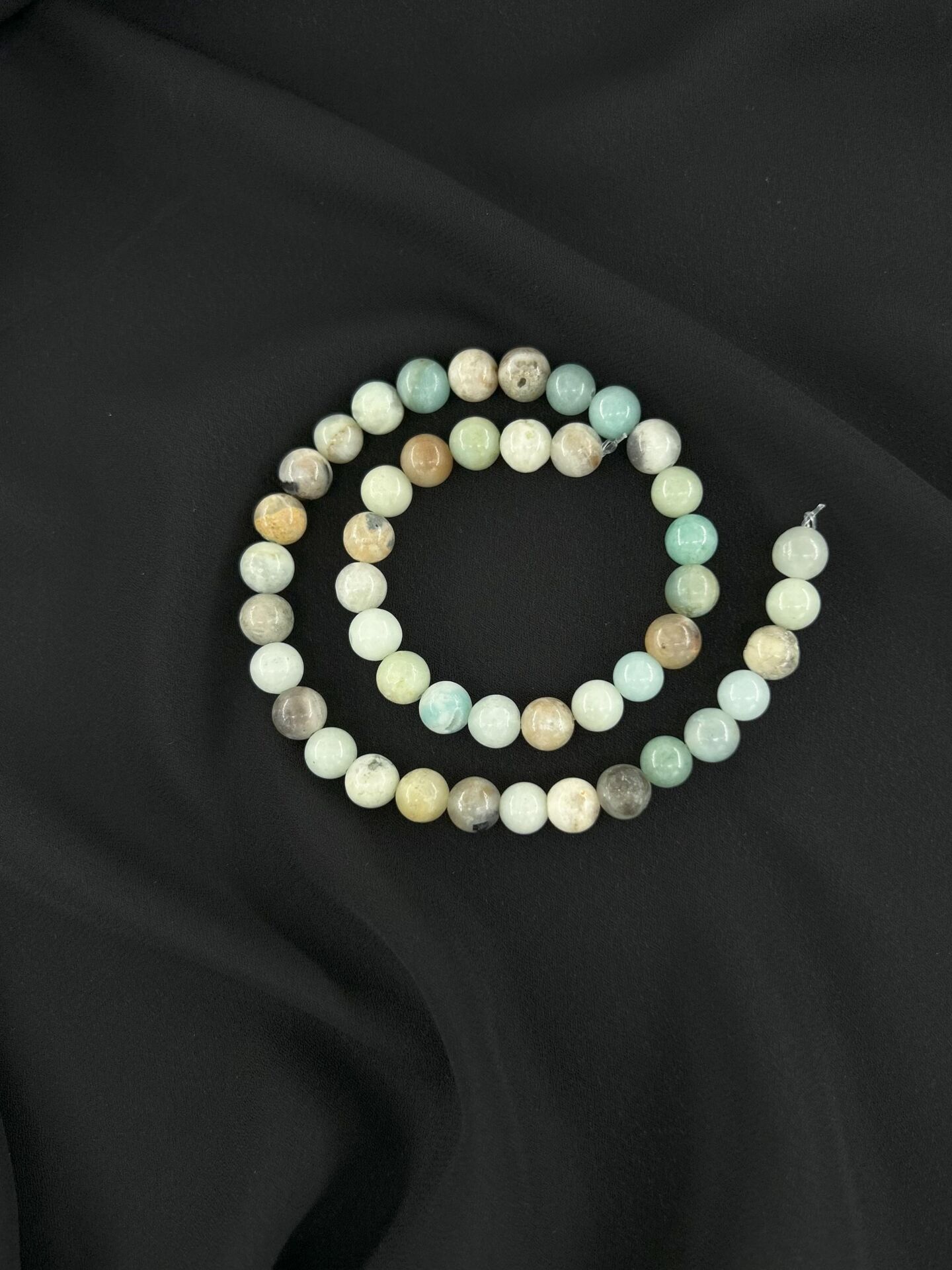 AMAZONİT DÜZ KESİM DOĞALTAŞ 8 MM DİZİ