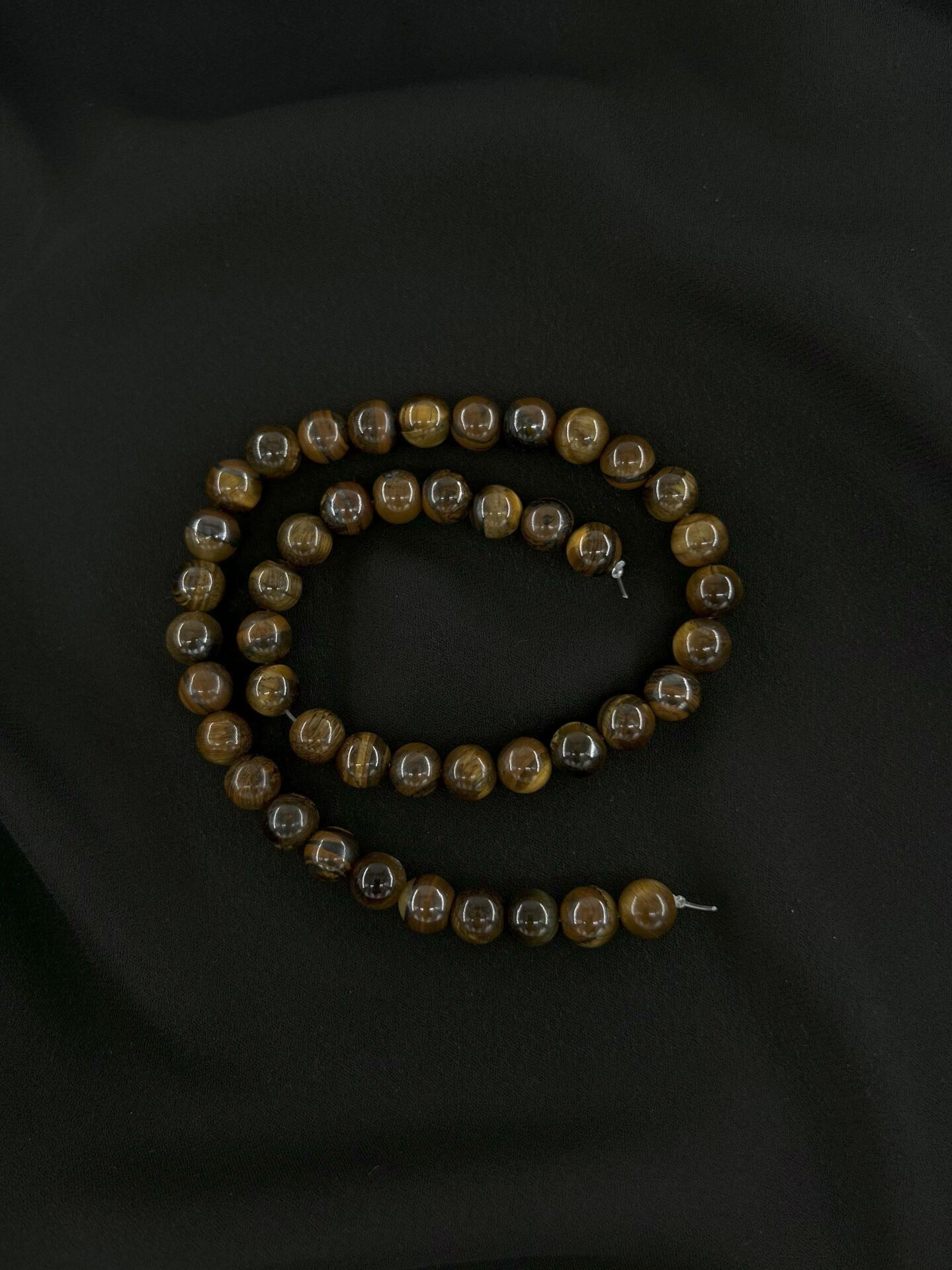 KAPLAN GÖZÜ DÜZ KESİM DOĞALTAŞ 8 MM DİZİ