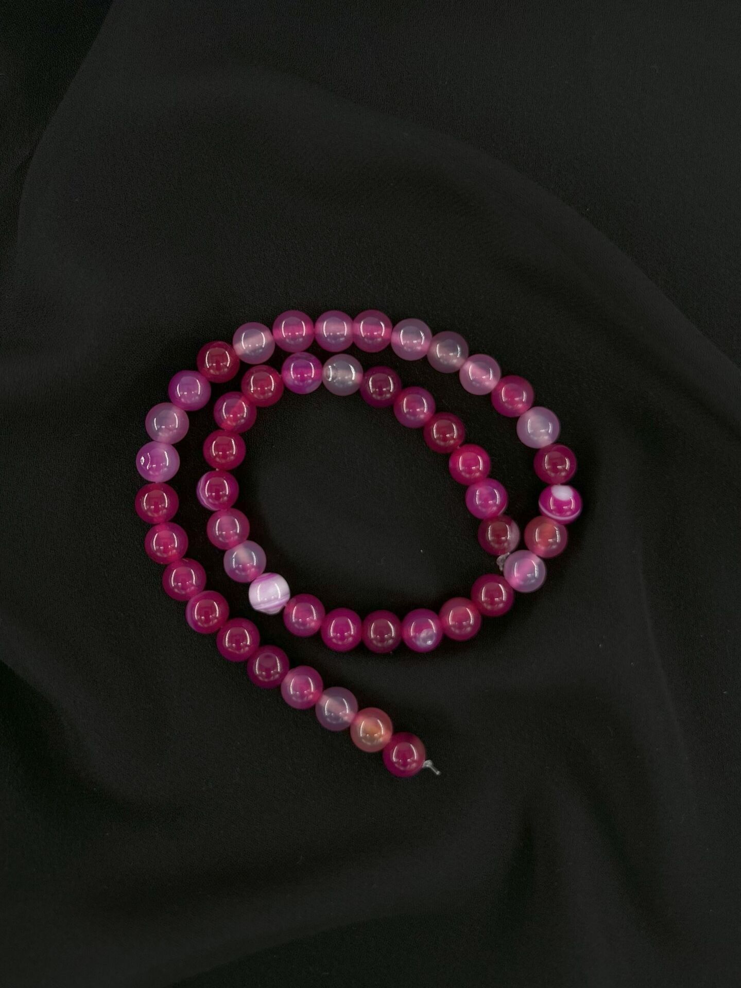 PEMBE AKİK  DÜZ KESİM DOĞALTAŞ 8 MM DİZİ