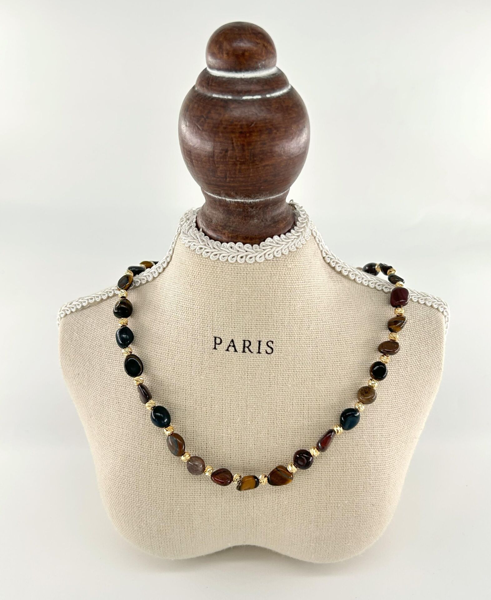 KAPLAN GÖZÜ KOLYE- DOĞAL TAŞ KOLYE