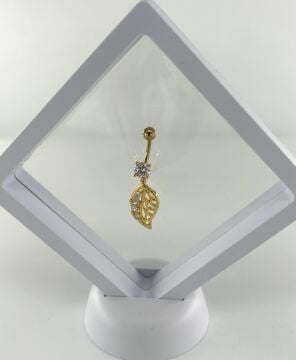 316L Cerrahi Çelik Piercing Yaprak Tasarım/ Paslanmaz ve Antialerjik