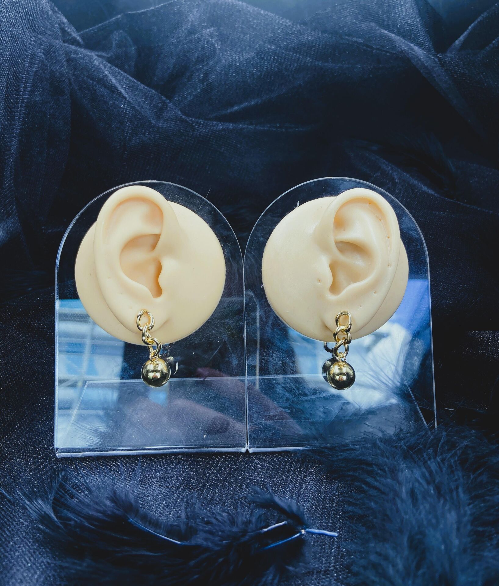 CERRAHİ ÇELİK ALTIN RENGİ ÇİFT KÜPE