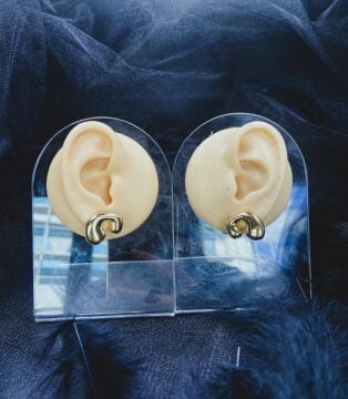 CERRAHİ ÇELİK ALTIN RENGİ ÇİFT KÜPE