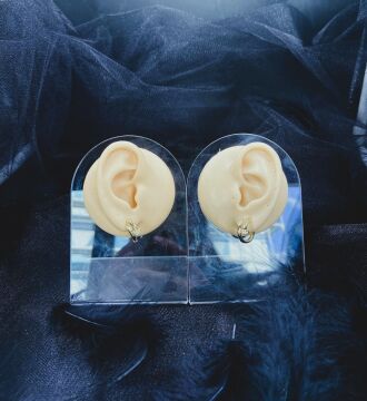 CERRAHİ ÇELİK ALTIN RENGİ ÇİFT KÜPE