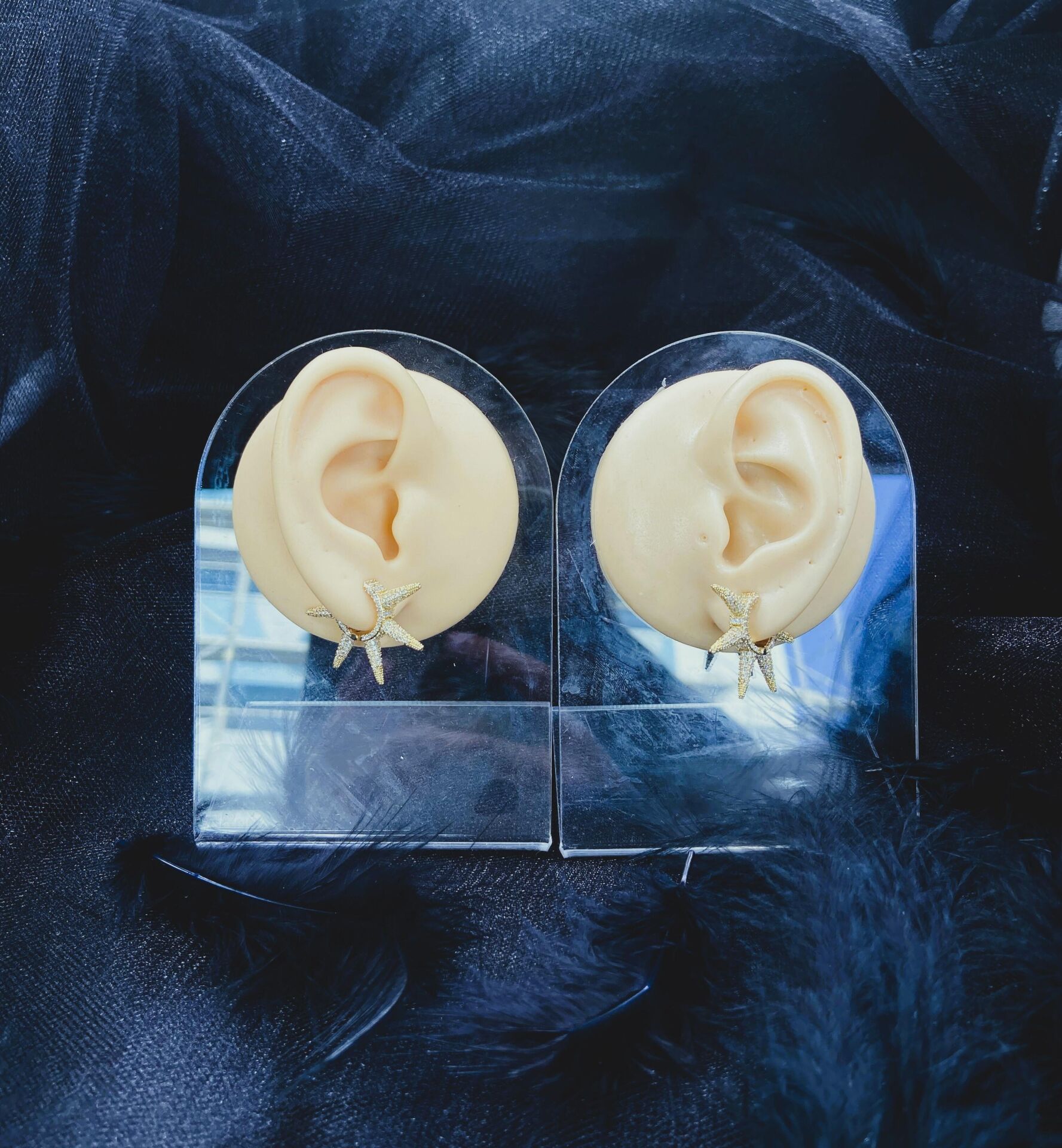 CERRAHİ ÇELİK ALTIN RENGİ ÇİFT KÜPE