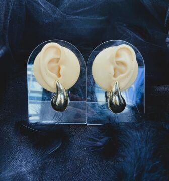 CERRAHİ ÇELİK ALTIN RENGİ ÇİFT KÜPE