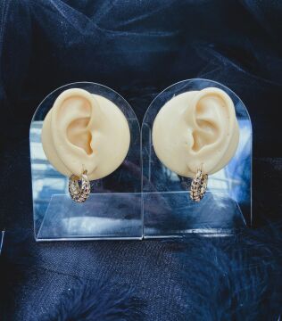 CERRAHİ ÇELİK ALTIN RENGİ ÇİFT KÜPE