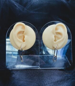 CERRAHİ ÇELİK ALTIN RENGİ ÇİFT KÜPE