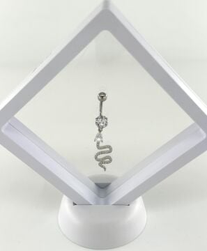 316L Cerrahi Çelik Piercing Yılan Tasarımlı/ Paslanmaz ve Antialerjik