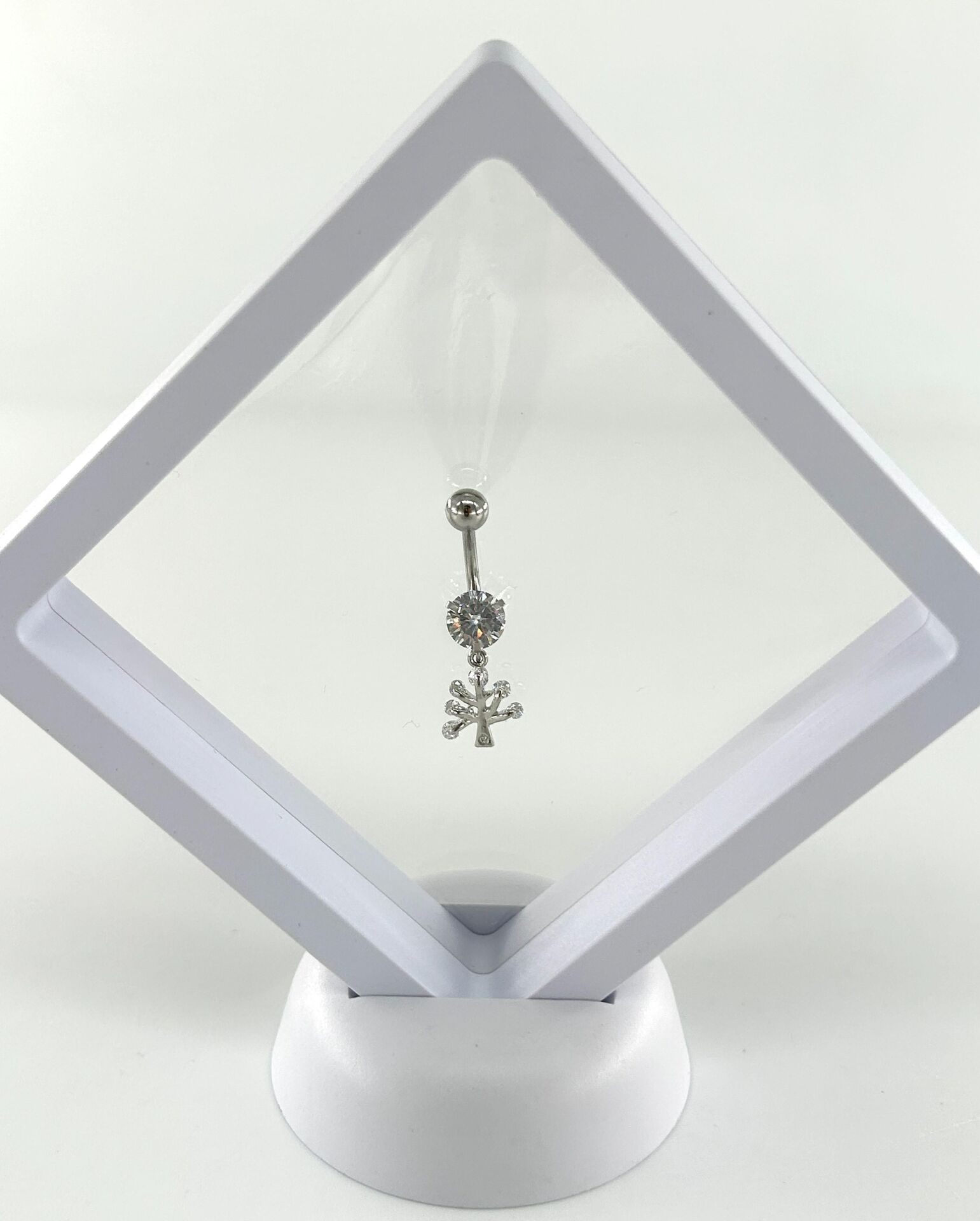 316L Cerrahi Çelik Piercing Ağaç Tasarımlı/ Paslanmaz ve Antialerjik