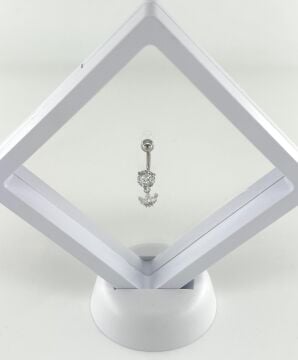 316L Cerrahi Çelik Piercing Taç Tasarımlı/ Paslanmaz ve Antialerjik
