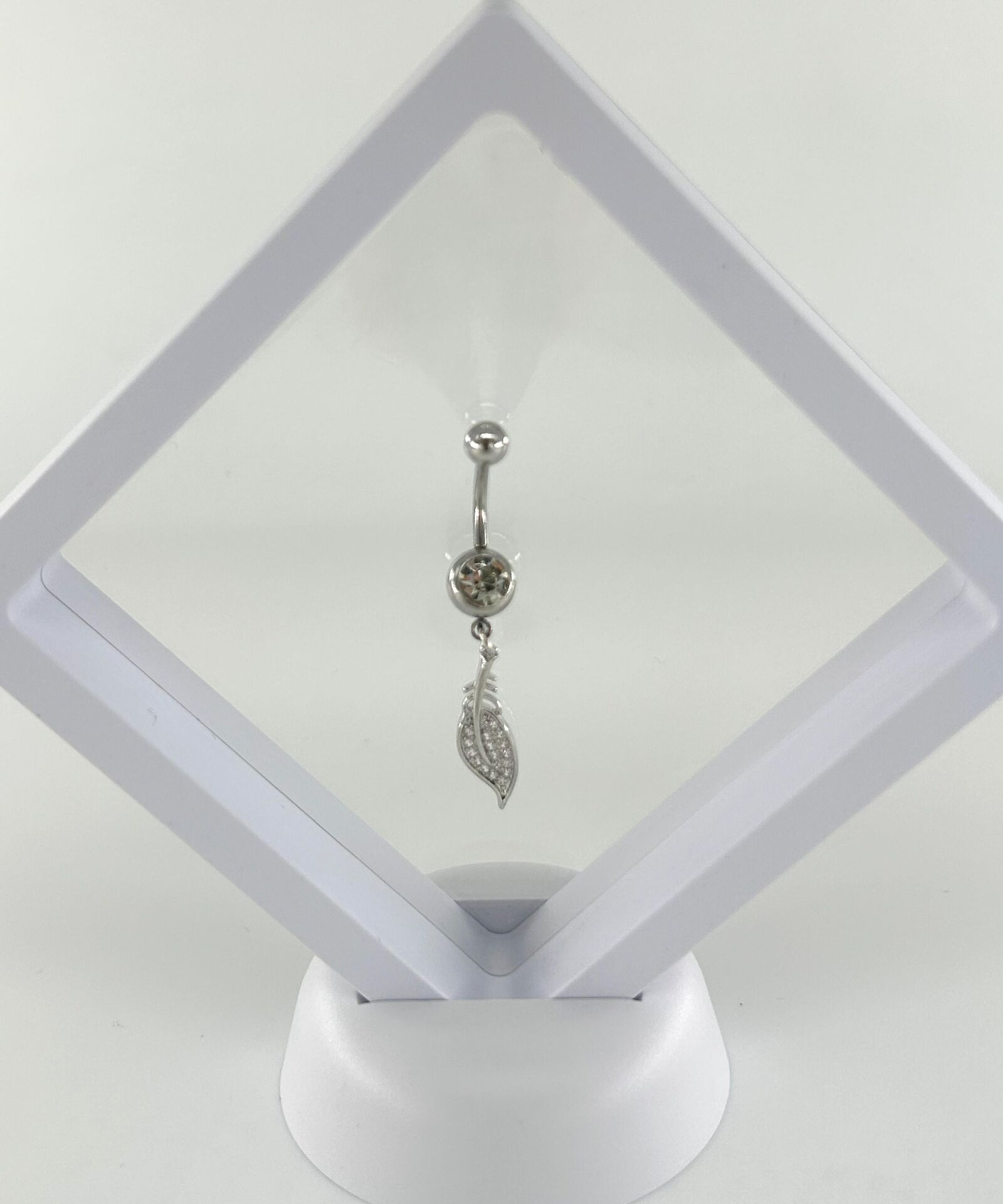 316L Cerrahi Çelik Piercing Yaprak Tasarımlı/ Paslanmaz ve Antialerjik