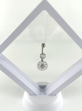 316L Cerrahi Çelik Piercing Yuvarlak Tasarım/ Paslanmaz ve Antialerjik