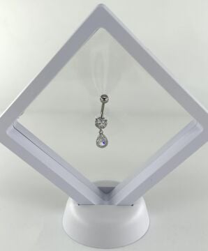 316L Cerrahi Çelik Piercing Damla Tasarım/ Paslanmaz ve Antialerjik