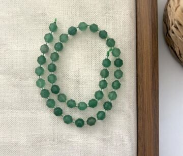 ELMAS KESİM AVENTURİN 8MM DOĞAL TAŞ DİZİ- YÜKSEK KALİTELİ DOĞAL TAŞ