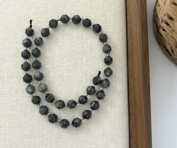 ELMAS KESİM SPEKTROLİT 8MM DOĞAL TAŞ DİZİ- YÜKSEK KALİTELİ DOĞAL TAŞ