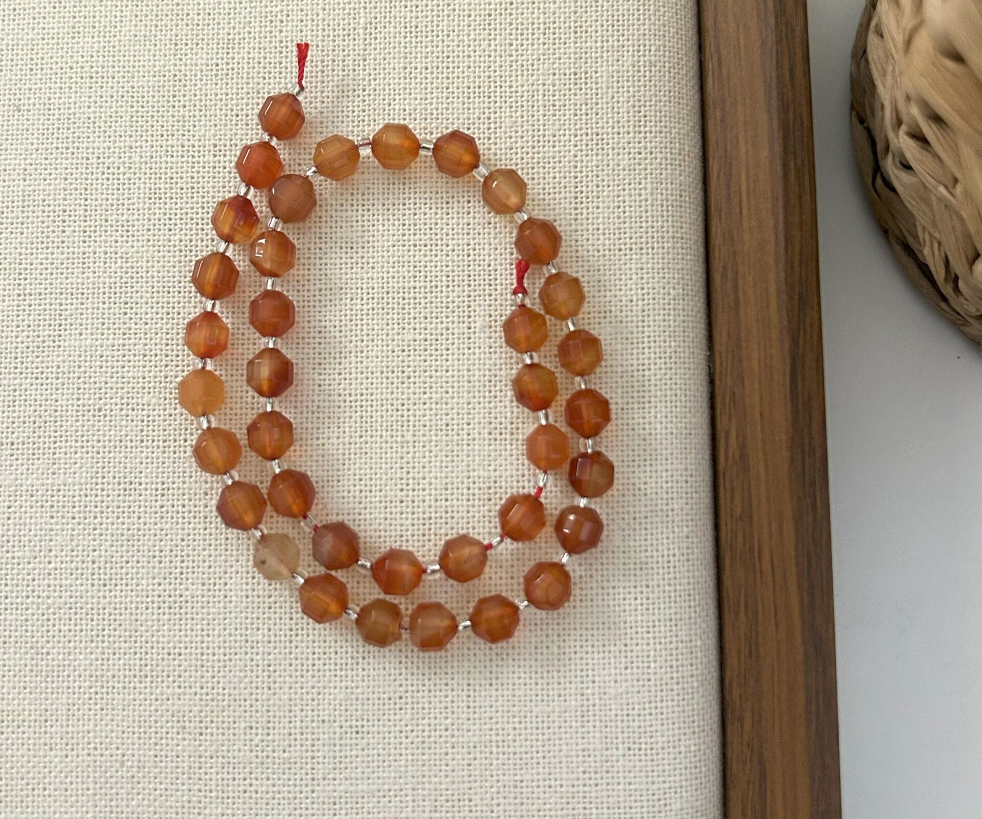 ELMAS KESİM AKİK 8MM DOĞAL TAŞ DİZİ- YÜKSEK KALİTELİ DOĞAL TAŞ