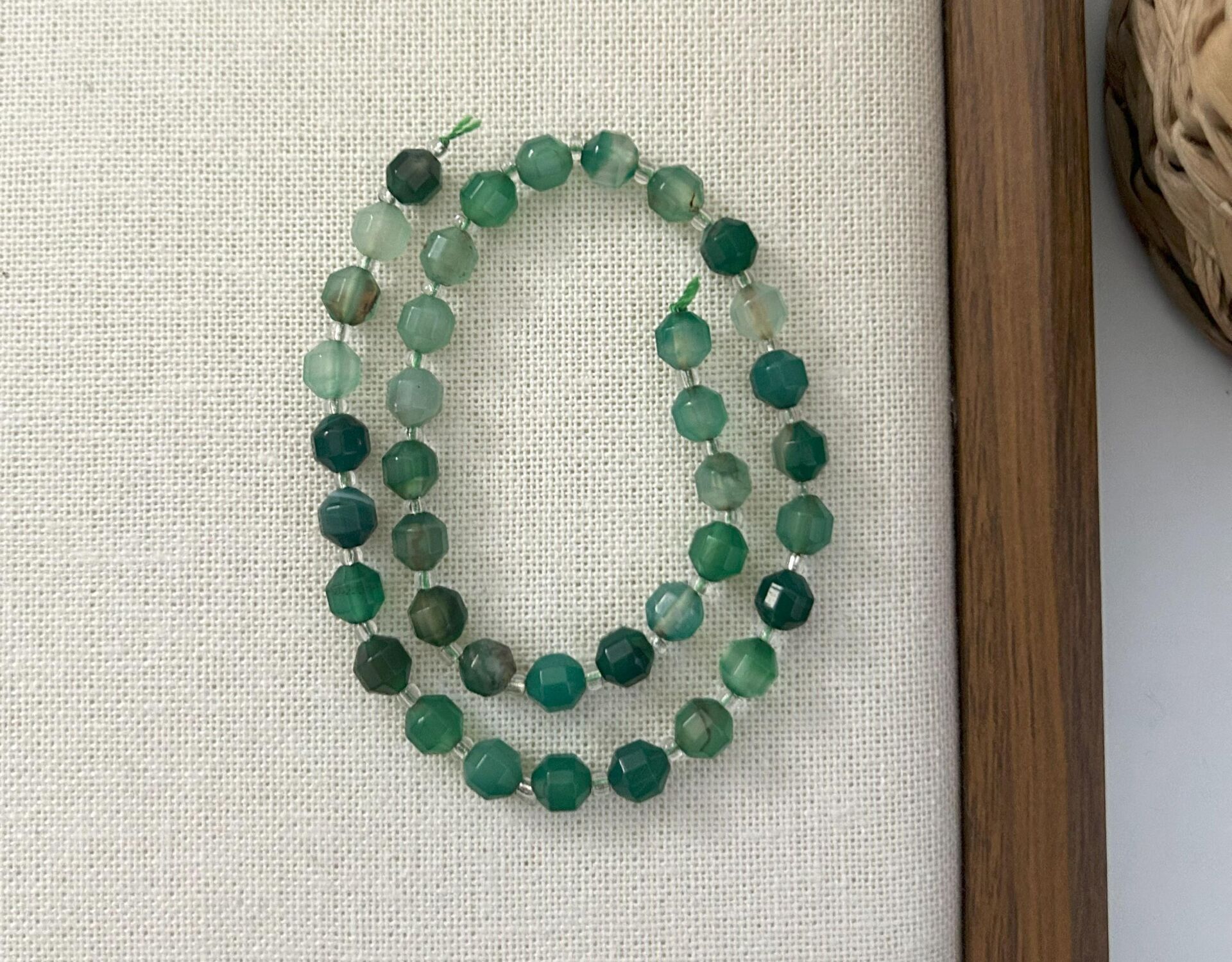 ELMAS KESİM AKİK 8MM DOĞAL TAŞ DİZİ- YÜKSEK KALİTELİ DOĞAL TAŞ