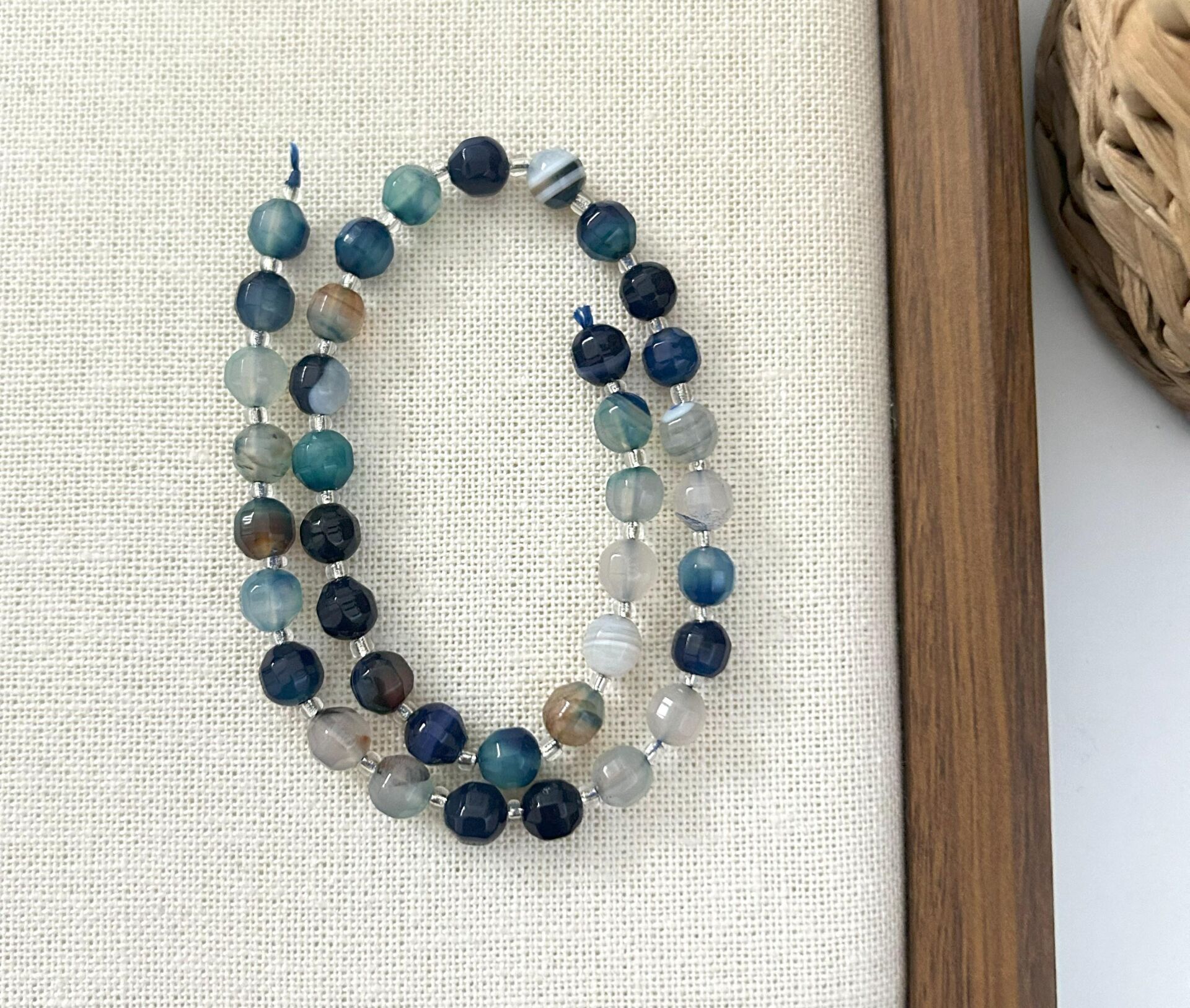 ELMAS KESİM AKİK 8MM DOĞAL TAŞ DİZİ- YÜKSEK KALİTELİ DOĞAL TAŞ