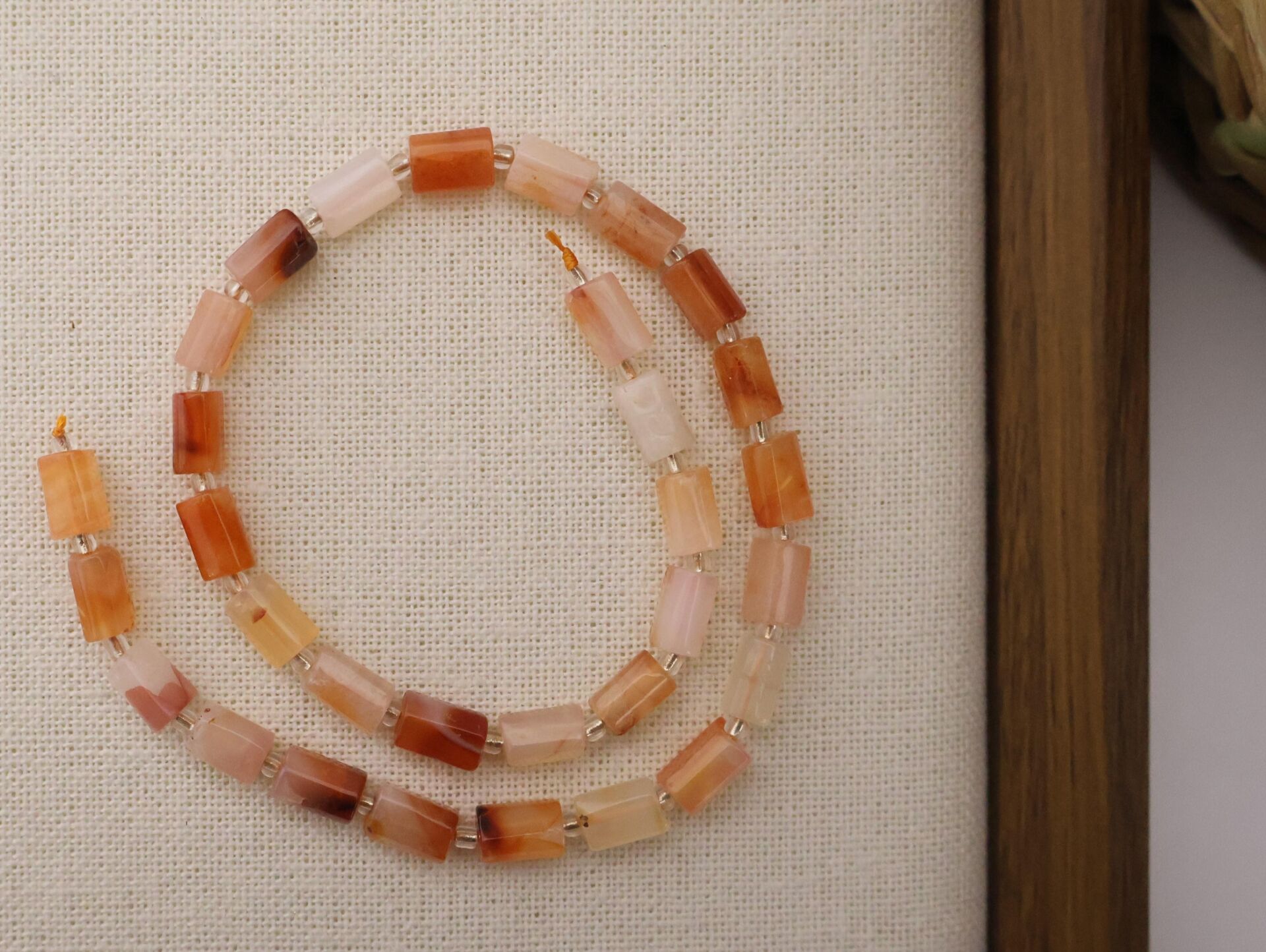 SİLİNDİR KÖŞELİ KESİM AKİK 8X11 MM DOĞAL TAŞ DİZİ- YÜKSEK KALİTELİ DOĞAL TAŞ